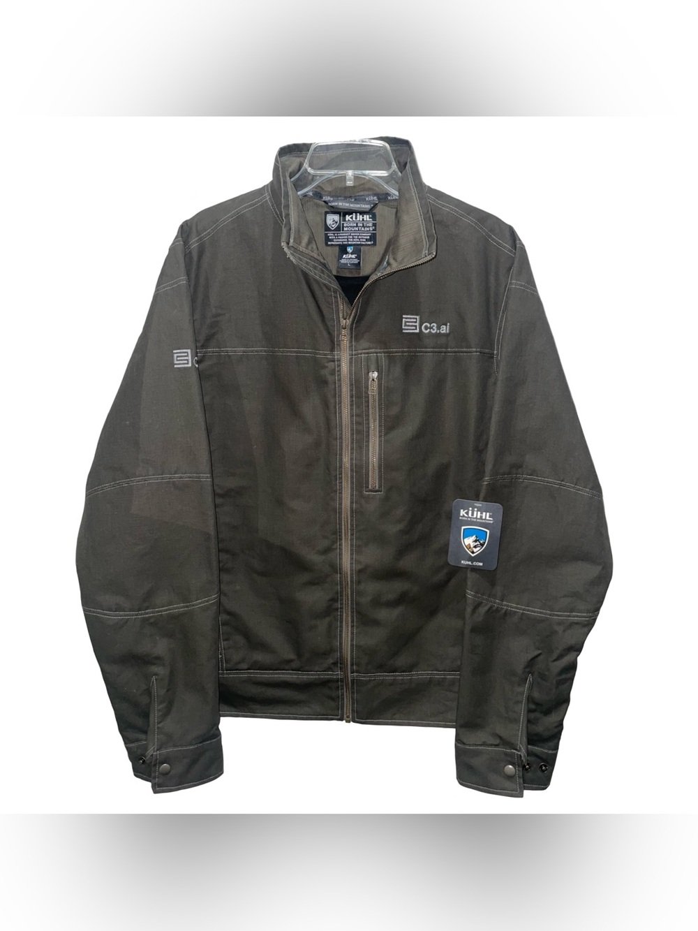 NEW Kuhl Jacket Mens Black Vintage Patina Dye Full Zip Work Outdoor Motorcycle L